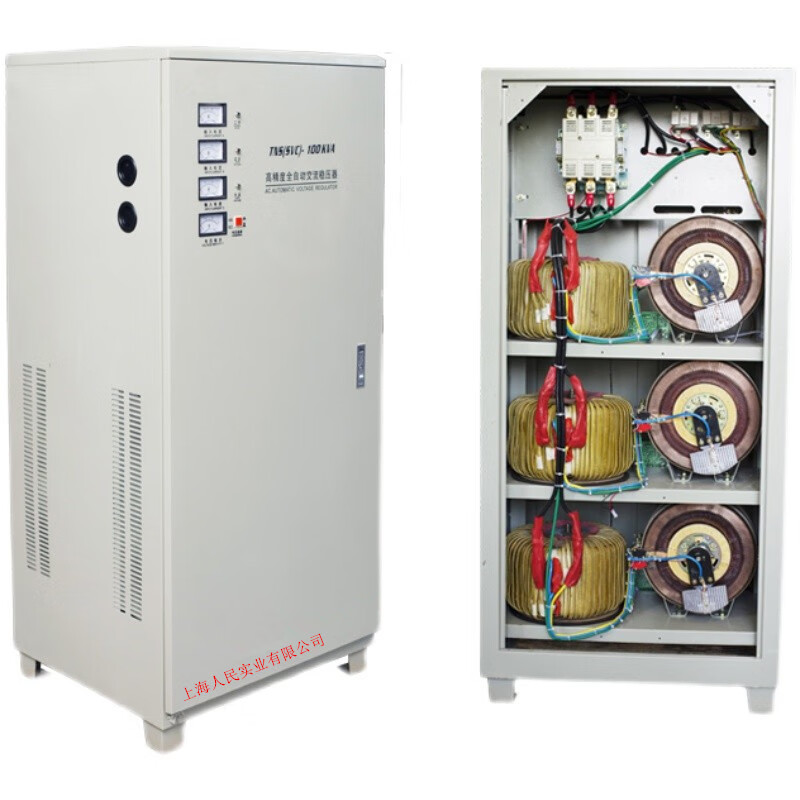 DELIXI Shenzhen Delixi fully automatic three-phase voltage stabilizer 380v high power 9KW15KW20KW30KW60KW100KW 1000KW high power three-phase voltage stabilizer