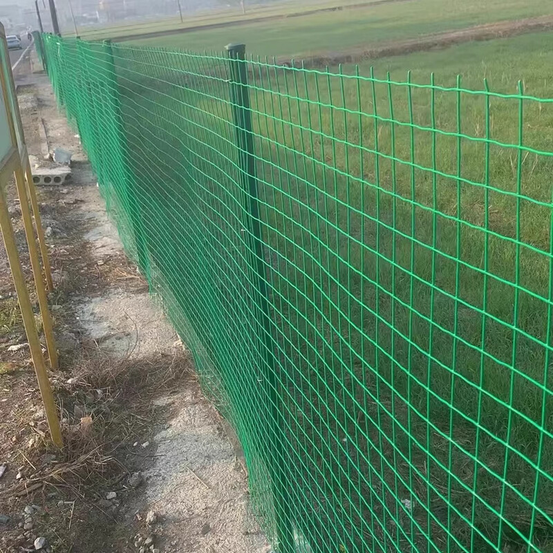 Yiying plastic-coated Dutch net protective fence net wire mesh breeding fence fish pond steel wire isolation net 2.8 mm thick 1 meter high x 10 meters x 6 cm hole