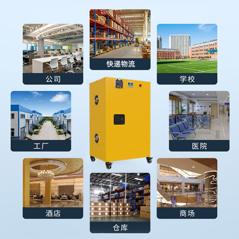 Jing'anhua explosion-proof charging cabinet PDA/lithium battery/battery fire safety cabinet battery storage cabinet SJ22 three-layer