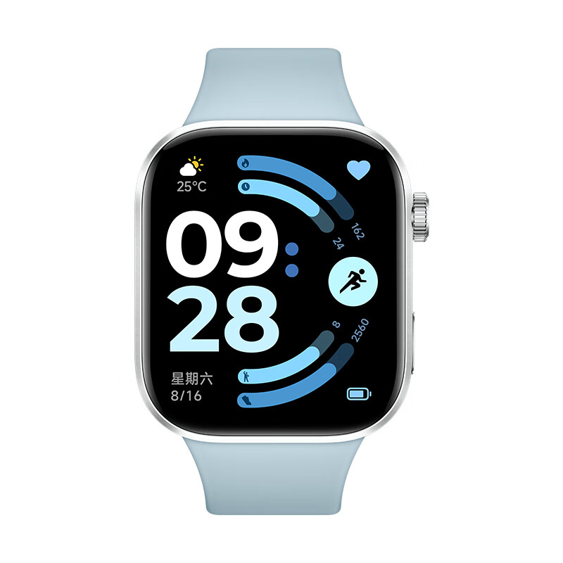 Xiaomi (MI) REDMI Watch 6 ThePaper OS 3 Heart Rate and Blood Oxygen Monitoring Bluetooth Call Redmi Watch 6 Smart Watch Gift for Boyfriend or Girlfriend Misty Blue