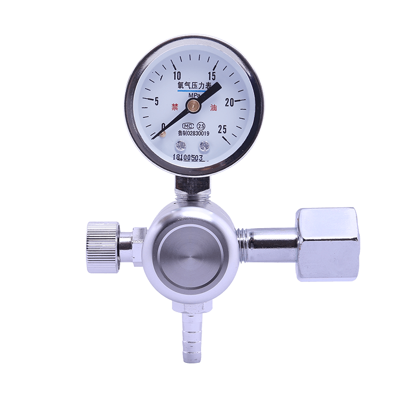 Oxygen cylinder oxygen form meter valve household high pressure gas cylinder pressure gauge valve QF-2 interface valve QF-2 single meter Maanshan meter head