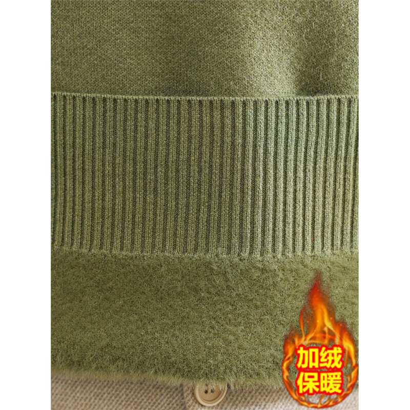 Pierre Cardin mother's winter velvet sweater all-in-one velvet bottoming shirt for middle-aged and elderly plus size women autumn and winter new thickened inner top burgundy XL (recommended 110-125 pounds)