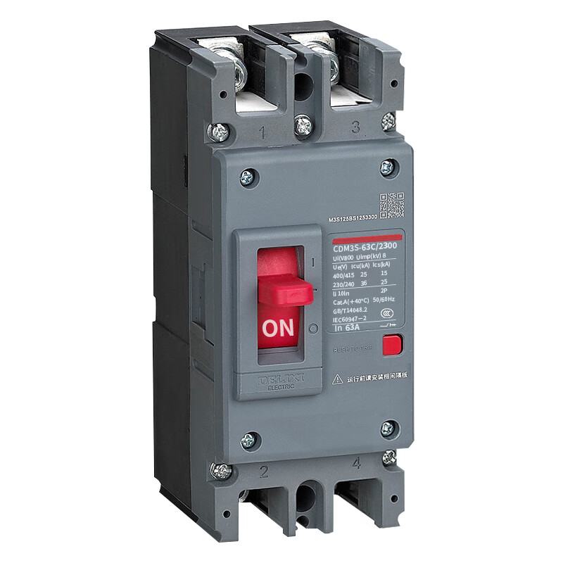 Delixi Electric Molded Case Circuit Breaker CDM3S-63C/2300 63A