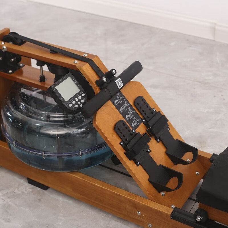 LNGA LANDGRELNGALANDGRE smart water resistance rowing machine multi-level adjustment household foldable water resistance rowing machine aerobic fitness upgraded light walnut electronic watch