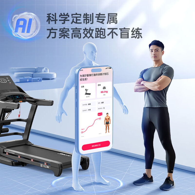 Treadmill household model climbing silent indoor large gym equipment dt30 classic version