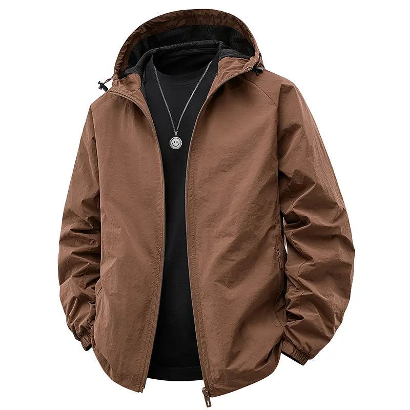 Baleno S&K Series Spring and Autumn Men's Jacket 2025 New Hooded Light Thick Jacket Outdoor Mountaineering Men's Black L