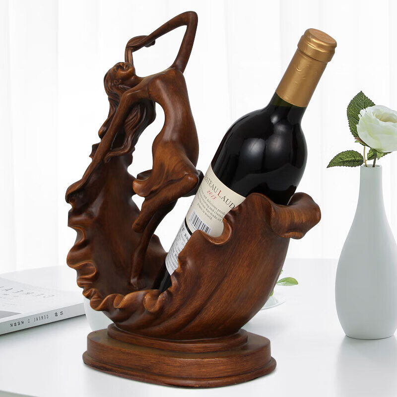 Shantou Lincun European-style creative beauty wine rack decoration living room wine cabinet Bogu rack decoration wine bottle storage wine bracket No. 4 dancing beauty wine rack