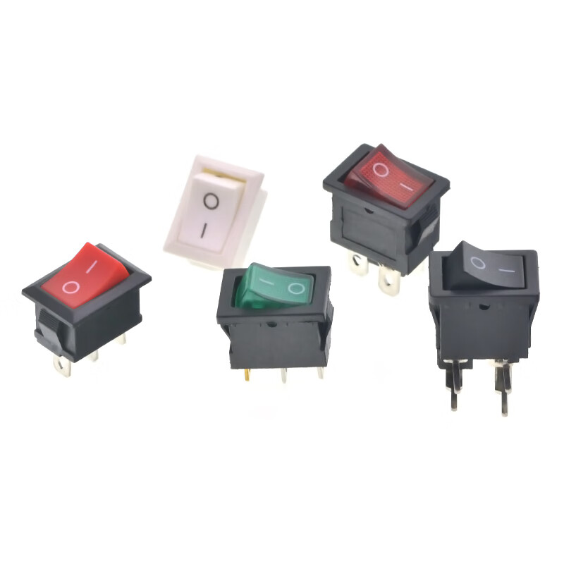 TaoTimeClub boat-shaped switch KCD1-101 water dispenser electronic scale boat-shaped rocker power button accessories 2 feet 6A250V 6 feet 2 gears black copper feet