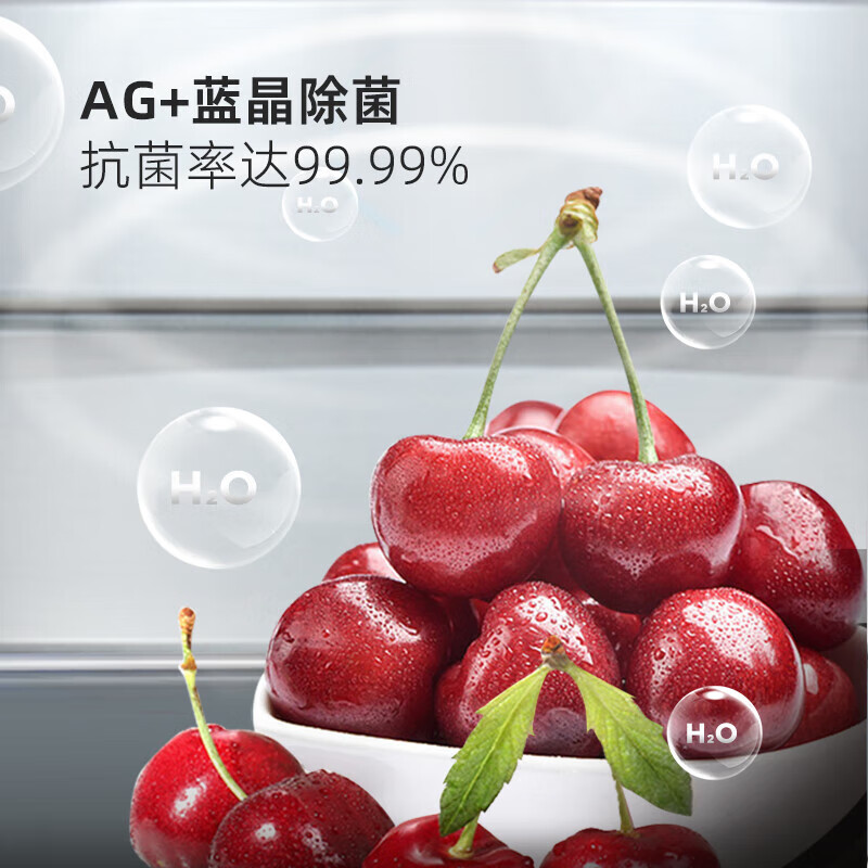 Homa 699 liter ultra-large capacity household refrigerator first-class intelligent dual-frequency energy-saving energy-saving air-cooled frost-free AG+ blue crystal sterilization double door side-by-side two-door refrigerator