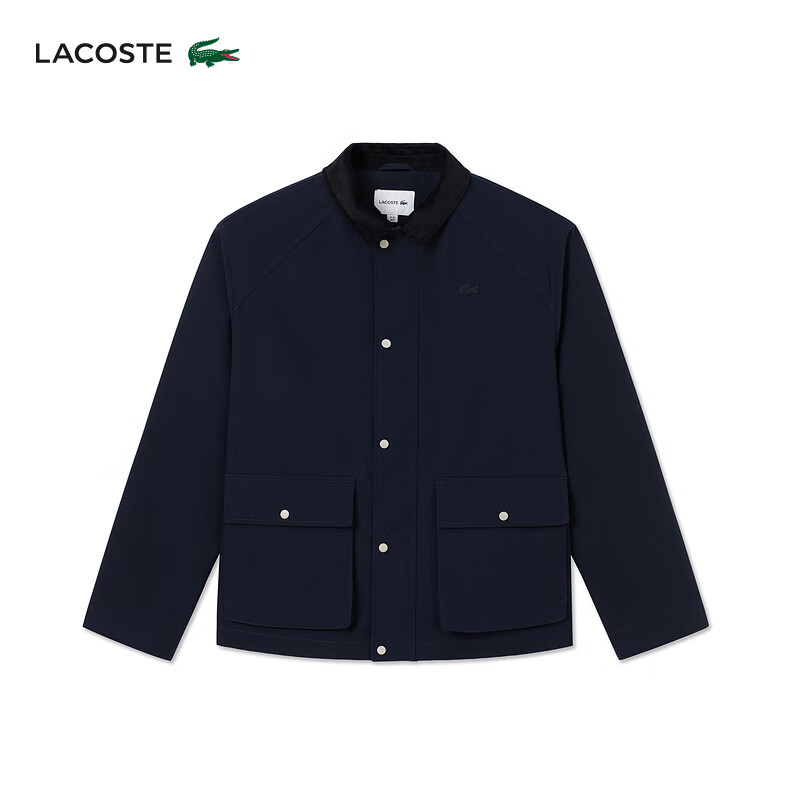 LACOSTE French Crocodile Men's 25 Autumn and Winter New Flap Pocket Jacket | BH2544 166/Navy Blue S /M 48