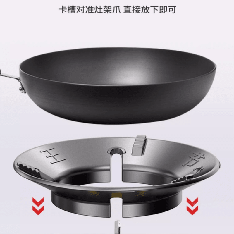 JCZS German quality fire gathering energy-saving windshield gas stove anti-slip bracket universal gas stove windshield stove shelf household energy-saving ring thickened cast steel/four-claw universal/two pack anti-slip/no odor