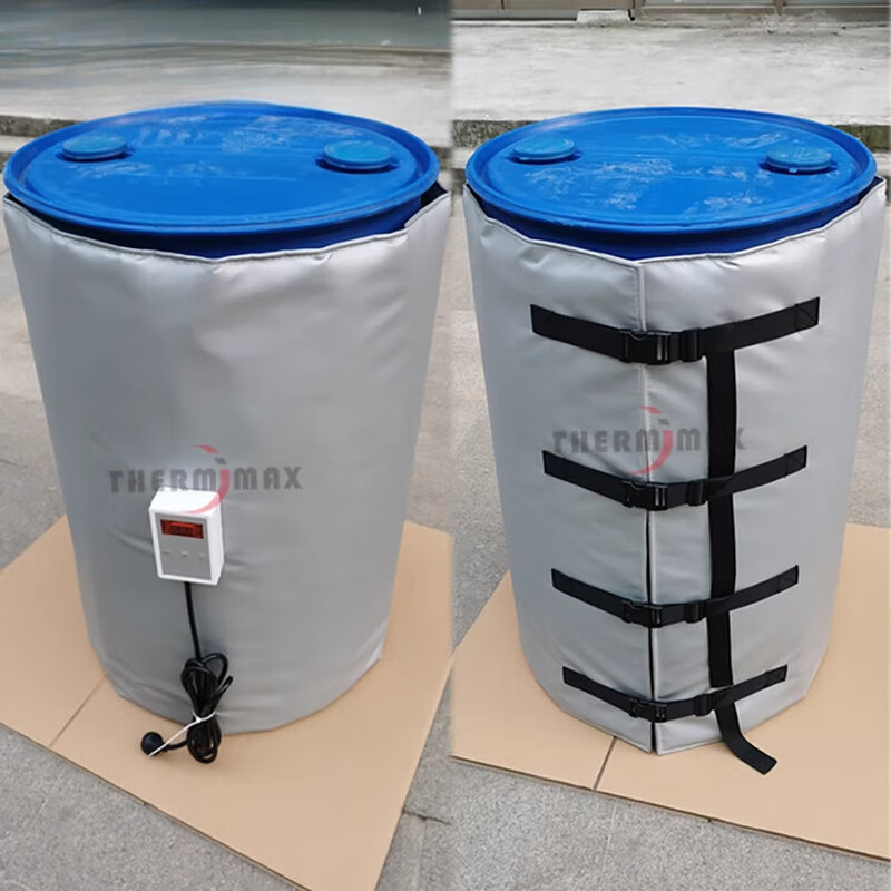 TLXT oil barrel heating blanket, industrial electric heating blanket, gas tank heating belt, ton barrel heating package heating jacket spot direct sale 200 liter barrel electric heating blanket with digital display temperature control, all inclusive 1900 500 mm
