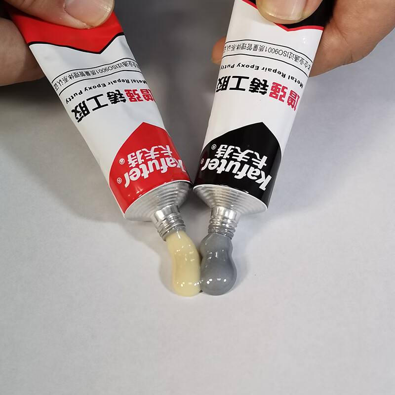 Kraft (kafuter) reinforced casters glue K-9119TM strong casters glue high temperature resistant welding glue high strength sticky iron strong glue metal repair agent cast iron ab glue gray 100g/set