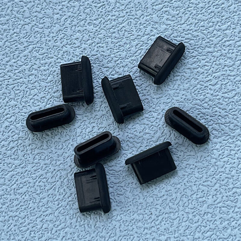 Type-C interface dust-proof plug is suitable for Apple 15/16 Huawei USB-C mobile phone charging port plug data cable Xiaomi OPPO Honor VIVO power hole plug waterproof plug 5 black + 5 white, free small storage box