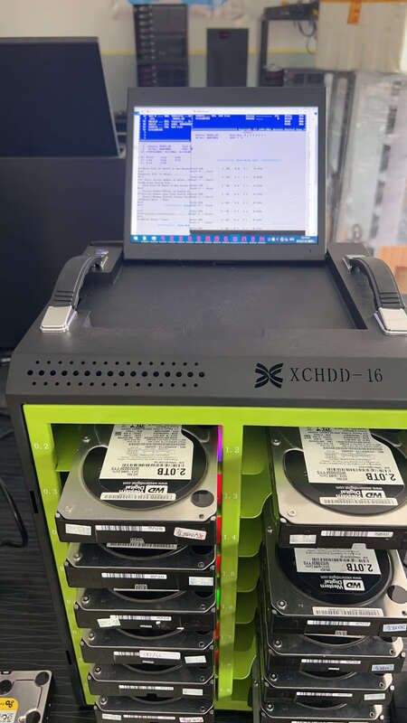 Brand new 16-SAS SATA SSD hard drive tester bad sector scan low format health SMART+customization Seagate+Western Digital COM