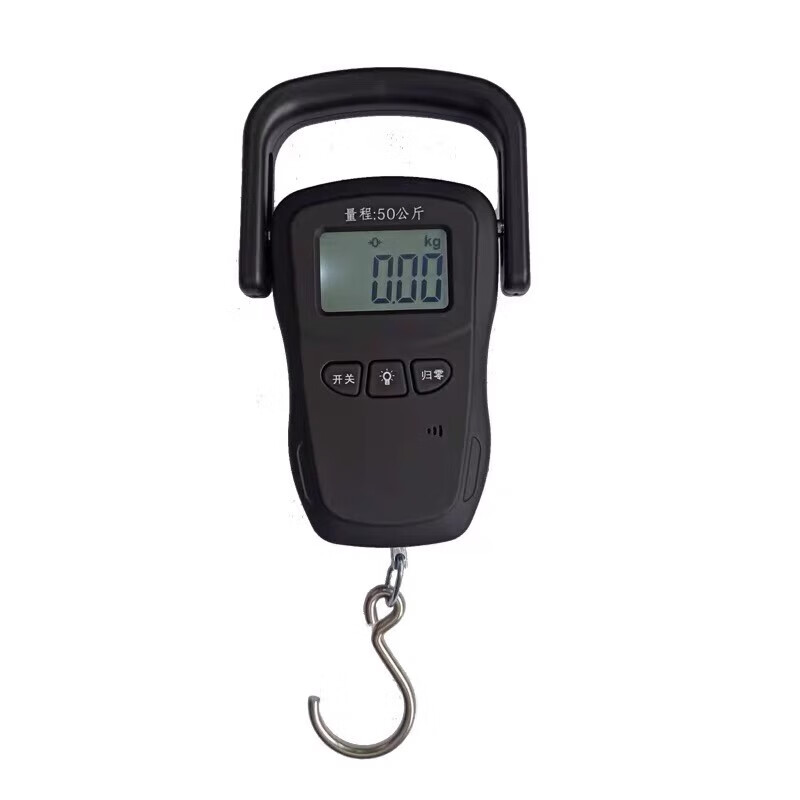 Miyi rechargeable portable scale express scale travel luggage scale electronic scale fishing scale shopping scale hook scale spring scale commonly used scale 50KG without voice battery model with waterproof bag