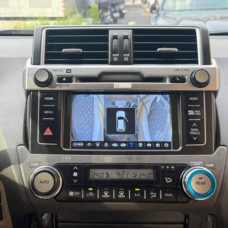 Shenxing 14-19 Toyota Prado overbearing central control large-screen navigation reversing image 360 panoramic all-in-one machine 4G version eight-core 2+32G+Carplay+hicar navigation standard