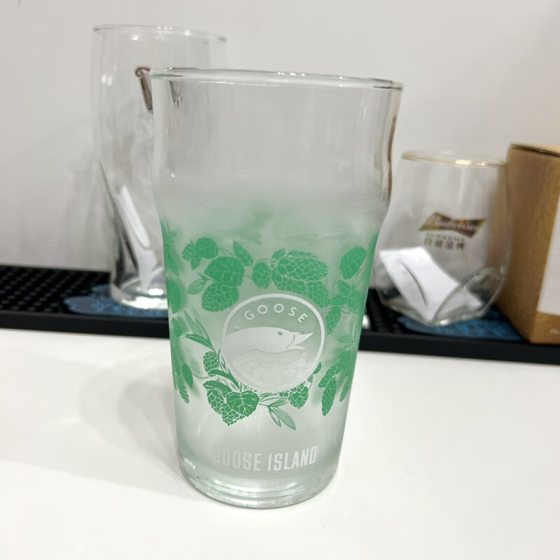 Fantasy Goose Island Craft Guinness Beer Glass Icelandic British IPA Pint Cup Budweiser Beer Glass Changes Color When Cold Goose Island Color Changing Cup 1