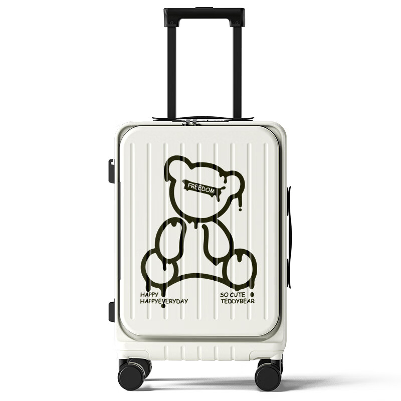 Xiaomi grain multifunctional side-opening cover wear-resistant leisure travel 20-inch trolley case with universal wheels, high-looking and large-capacity suitcase, silver, expandable large deep compartment 20-inch 20-inch Max cabin suitcase/expandable multi-pack 20