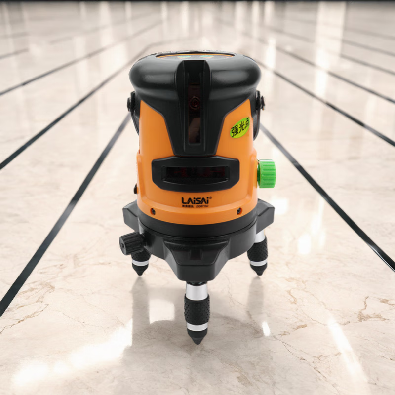 Laser laser level LSG671SD wall-mounted green light two-wire lithium battery high-precision automatic level standard dual battery + 1.5 meter tripod