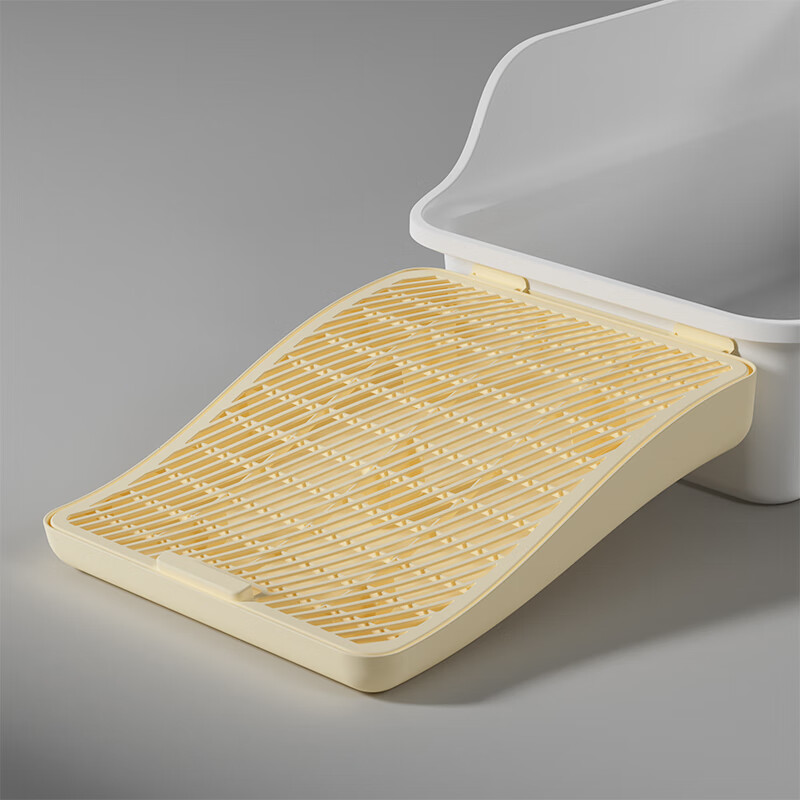 Leyoupai cat litter mat cat litter basin sand control heightening pedal anti-bringing out double-layer cat litter control mat cat toilet litter control table yellow