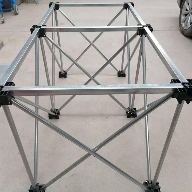 Mo Peng spider leg workbench reinforced galvanized steel spider leg rock slab workbench woodworking bricklayer tile glass marble processing platform telescopic portable multifunctional rock slab shelf woodworking stainless steel Order 10 legs 0.715 meters wide by 2.62 meters long by 75 high