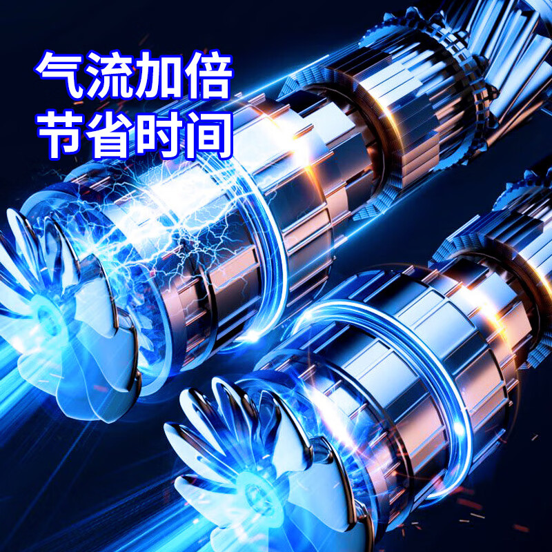 Jiweixi car air pump car air pump tire inflator car wired double cylinder portable high power air pump