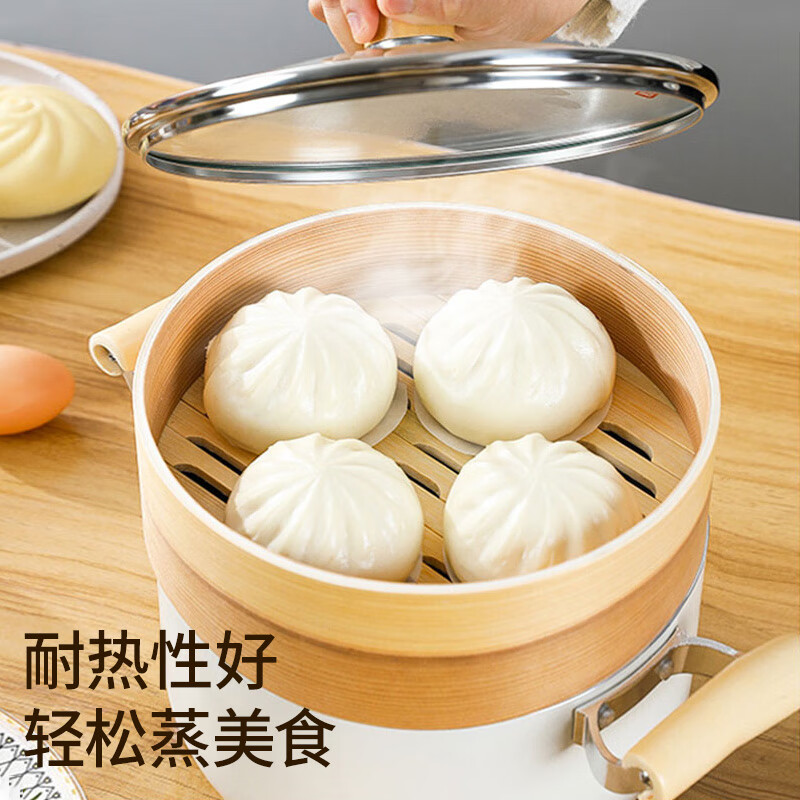 Meiya disposable steamer paper buns steamed bun pad paper non-stick household steamer drawer paper 10cm 75 sheets x 3 bags