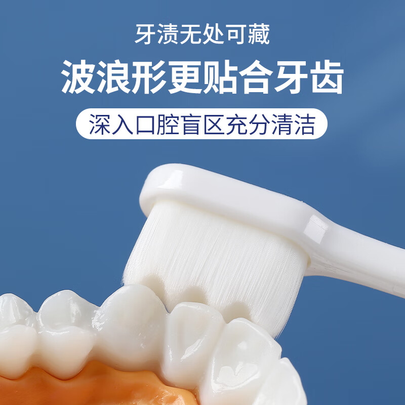 RAOYI Soft Thousand Hair Toothbrush, Super Soft Thousand Hair Toothbrush, Small Head Toothbrush for Men and Women Couples, Pregnant Women with Sensitive Gums, Confinement Toothbrush, Super Soft Thousand Hair Black and White* 2 Count