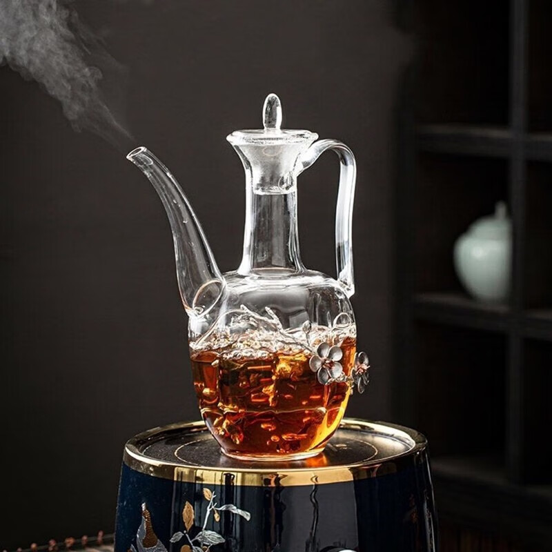 Wilkie imitation Song Dynasty liquor dispenser glass jug filled with white wine decanter decanter high-end liquor jug with spout divider antique wine flask single pot 550ml 1 piece