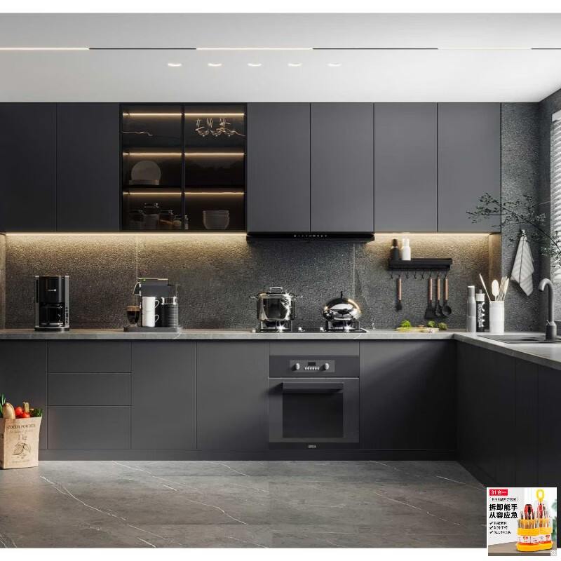 KOWSI Suzhou Shanghai integrated cabinet customization whole house customization modern simple one-piece open kitchen customization upgrade final payment