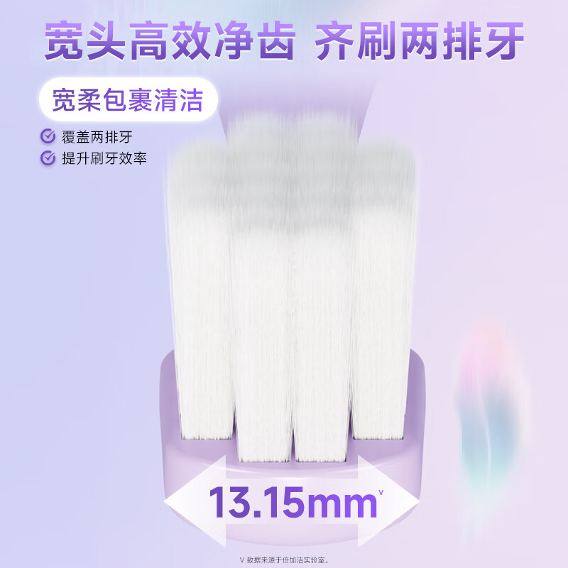 2 pcs of Double Plus soft-bristled toothbrushes with wide head and super soft bristles for sensitive gums, suitable for gum protection for adults, men, and women.