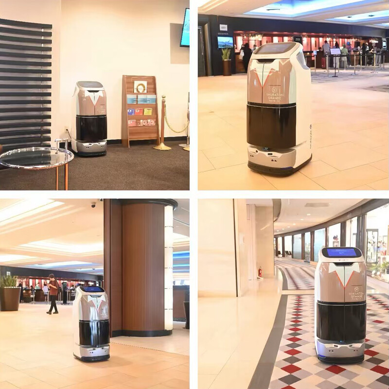 Yunji Hotel Delivery Robot Fully Automatic Hotel Welcome and Delivery Robot Up and Down Cabin Smart Hotel Robot Qinglang W3