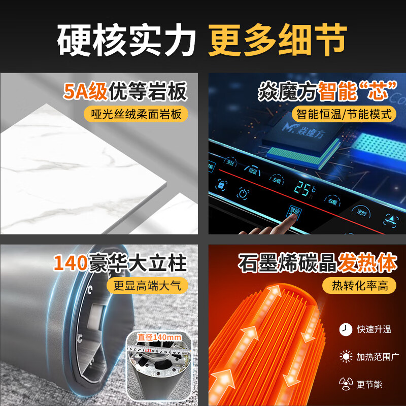 Yan Rubik's Cube Base Double Lift Electric Stove Electric Heating Table Electric Heating Table Rectangular Fire Table Electric Grill Table Electric Heating Stove Living Room Multifunctional Fire Coffee Table Stove Table All-in-one Home 1.38 Meter No Cooking Tabletop/Base Double Lift+Constant Temperature Energy Saving+Voice Free Luxury Gift Package, Delivery Upstairs