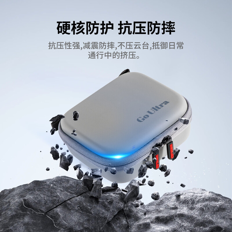 STARTRC is suitable for Insta360GO3/GO3S/Go Ultra thumb camera storage bag, sports camera storage, portable handbag, screen tempered film protective cover accessories, Insta360 Go Ultra storage bag standard style