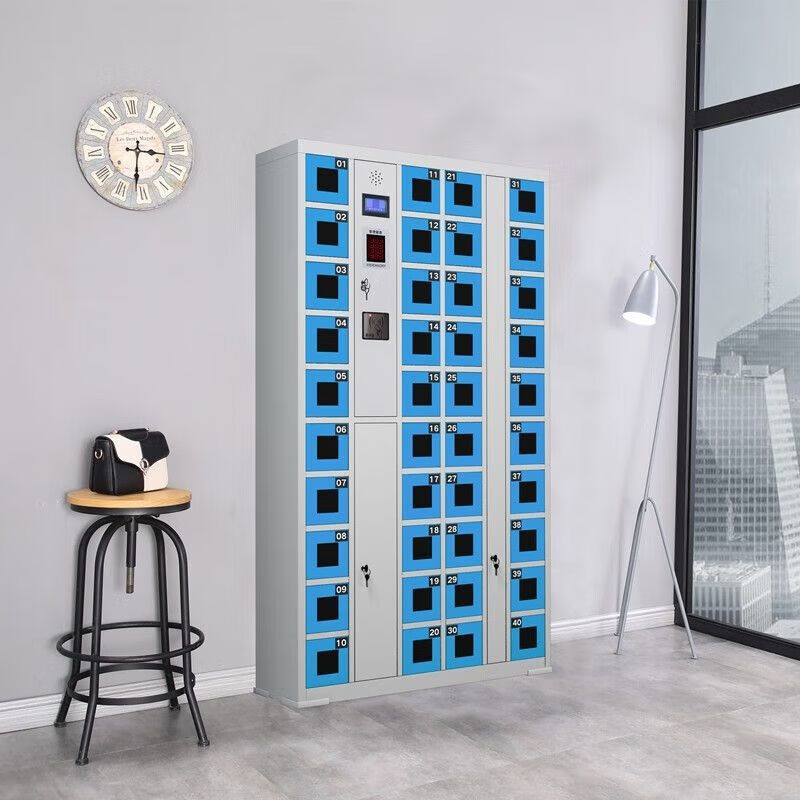Calista mobile phone storage cabinet charging cabinet charging box storage cabinet electronic scan code face recognition fingerprint storage