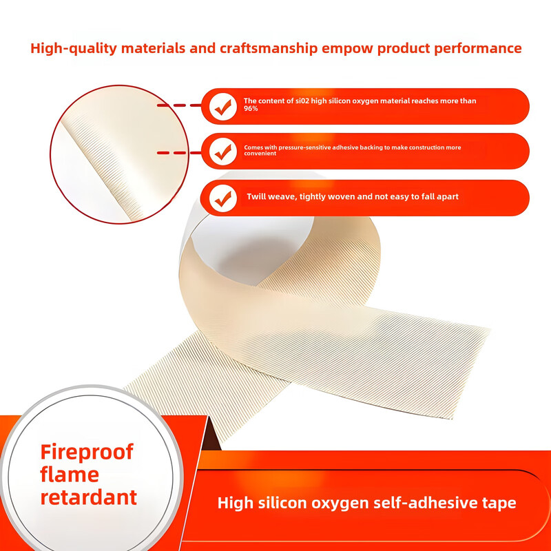 Purchase products High silicone fire retardant cloth, thickened, high temperature resistant, non-extrusion fire retardant cloth, Class A flame retardant cloth, insulation, stretch fire retardant curtain High silicon 0.7mm thick * 1 meter * 1 meter