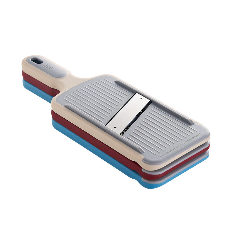 Swiss KUHN RIKON vegetable cutter, potato shreds, grater, multi-functional slicing tool, cabbage grater, gradient red_set_3 pieces 2mm fine shred version