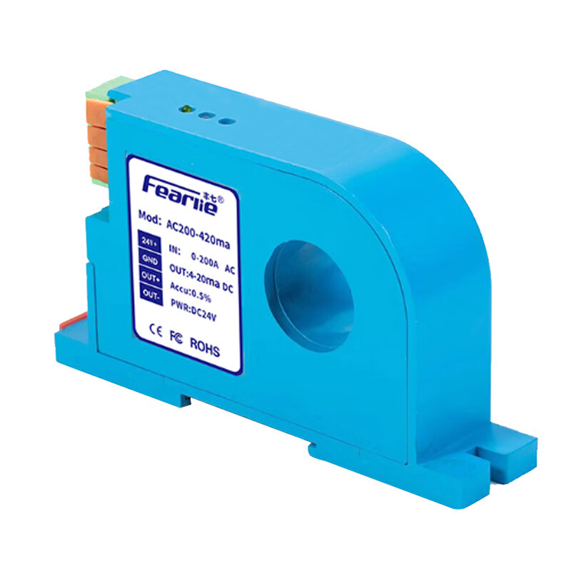 High-precision AC current transmitter 420mA DC signal output perforated induction transformer AC 300-420ma