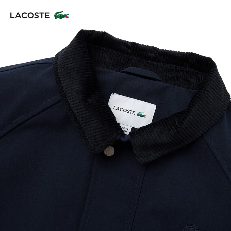 LACOSTE French Crocodile Men's 25 Autumn and Winter New Flap Pocket Jacket | BH2544 166/Navy Blue S /M 48