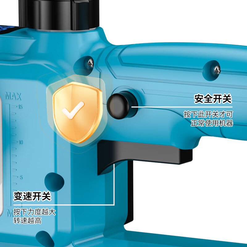 Wuyang Honda King Lithium Chainsaw High Power Household Sawing Firewood Logging Saw 21V Japanese Original Imported Lithium Battery Chainsaw 12 Inch 30 Batteries 2 Electricity + 3 Chains