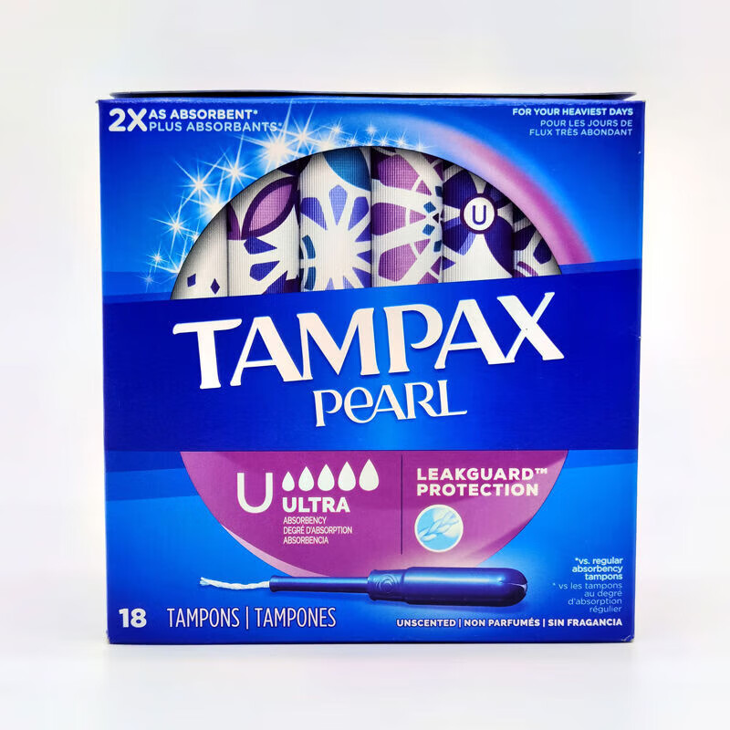 TAMPAX Canada Tampax Tampon Long Tube Type Extra Large Flow 18/36/50 Count U S+ 18S+