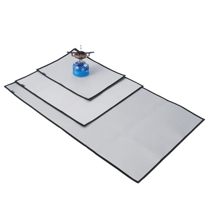 Picnic BBQ insulation mat outdoor camping fireproof cloth flame retardant high temperature resistant silicone coated fiberglass fire blanket small size silicone coated 46x35cm