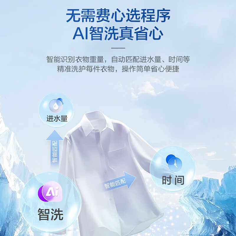 Haier pulsator washing machine 12KG fully automatic, first color, new product in 25 years, direct drive + first-level frequency conversion + ultra-clean + seven-dimensional shock absorption, the same model in the mall XQB120-BZ20X0