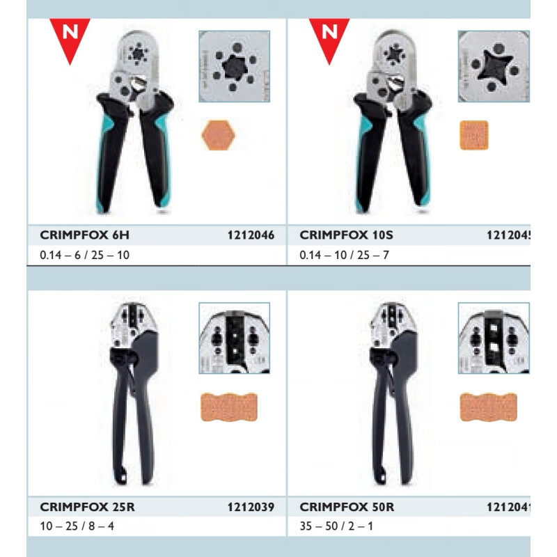 Phoenix crimping pliers Crimpfox6H - 1212045 (6) secondary wire crimping special tool 1212045