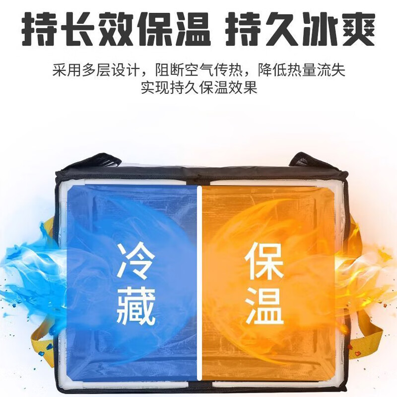 Furmantu Jingcang Flash Delivery Takeaway Box Food Insulation Box Electric Vehicle Meal Delivery Box 30L Outdoor Camping Picnic Cold and Hot Insulation Delivery Box