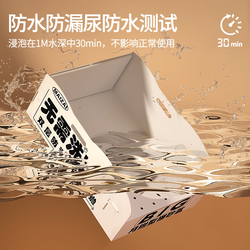 HELLOJOY disposable cat litter box, foldable cat litter box, portable, leak-proof, waterproof and moisture-proof cat supplies