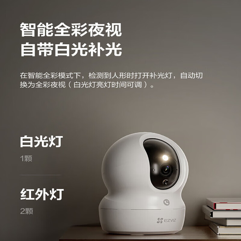 EZVIZ camera CP1 5MP home high-definition 5 million WIFI wireless monitor Yingshi Cloud APP mobile phone remote viewing indoor 360-degree panoramic smart full color