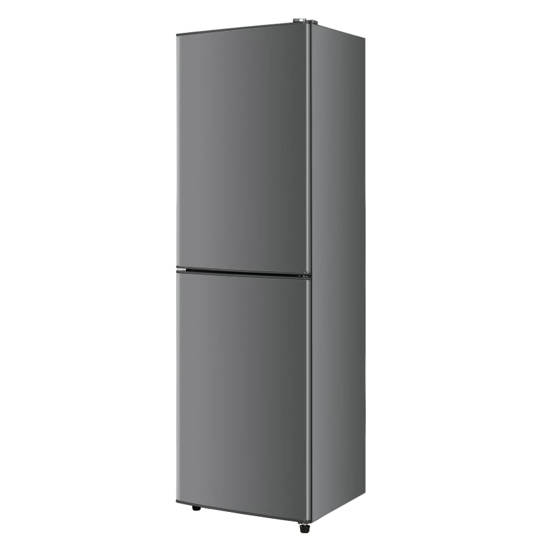 CHIGO 268 liter double-door refrigerator household small first-class energy efficiency large capacity refrigerated fresh-keeping soft freezer partitioned storage energy-saving refrigerator for rental housing trade-in 268 liters four layers of upper refrigeration and three layers of lower freezer shelves