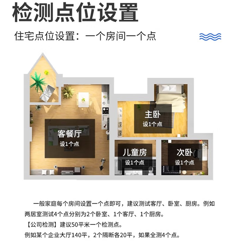 ZHZP Master CMA formaldehyde detection door-to-door formaldehyde detection new house decoration air quality detection